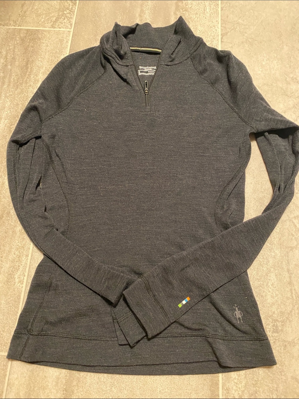 Smartwool Women's Dark Gray Merino 1/4 Zip Pullover